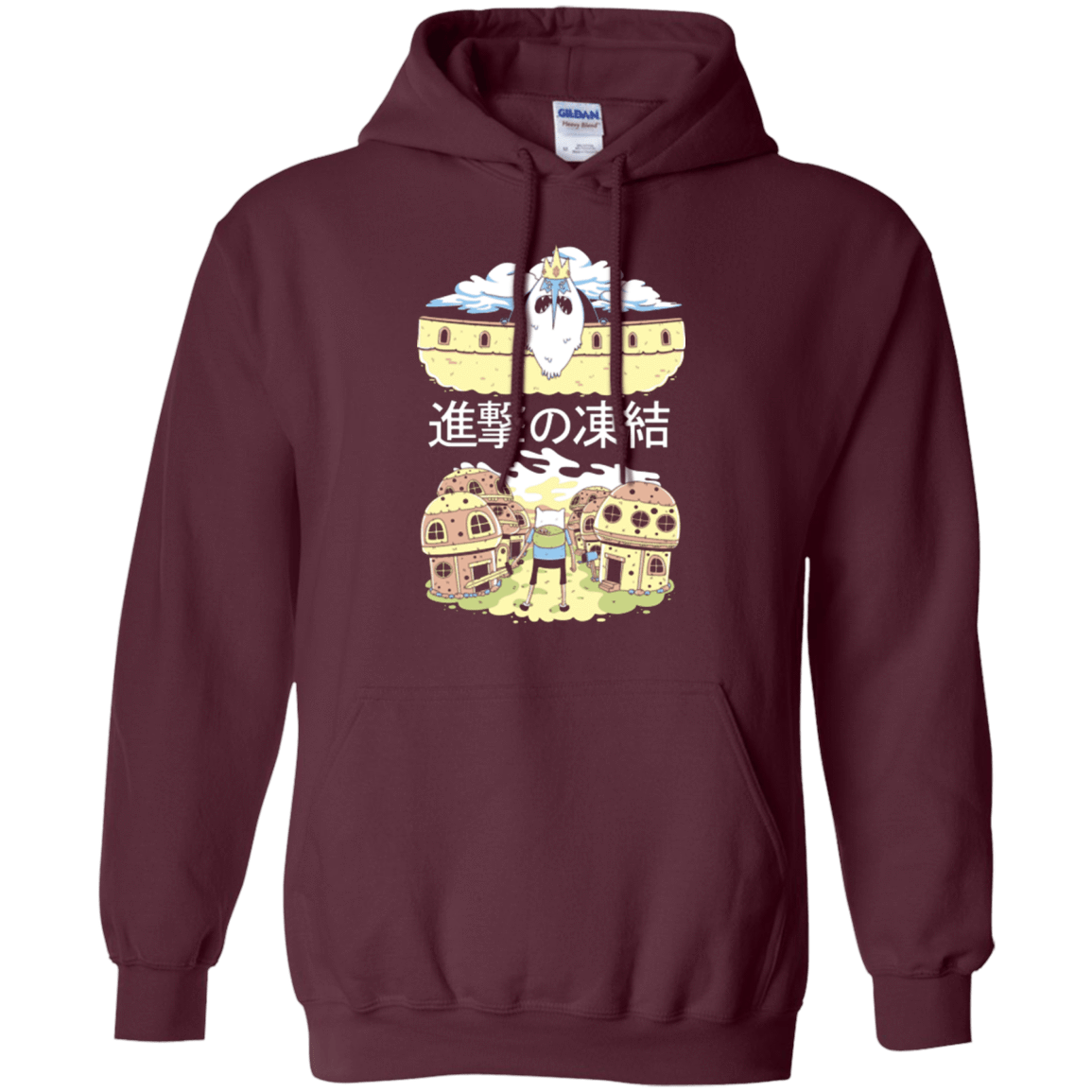 Sweatshirts Maroon / Small Attack on Freeze Pullover Hoodie