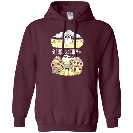 Sweatshirts Maroon / Small Attack on Freeze Pullover Hoodie