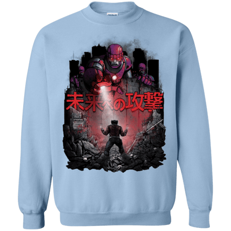 Sweatshirts Light Blue / Small Attack On The Future Crewneck Sweatshirt