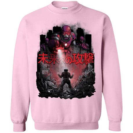 Sweatshirts Light Pink / Small Attack On The Future Crewneck Sweatshirt