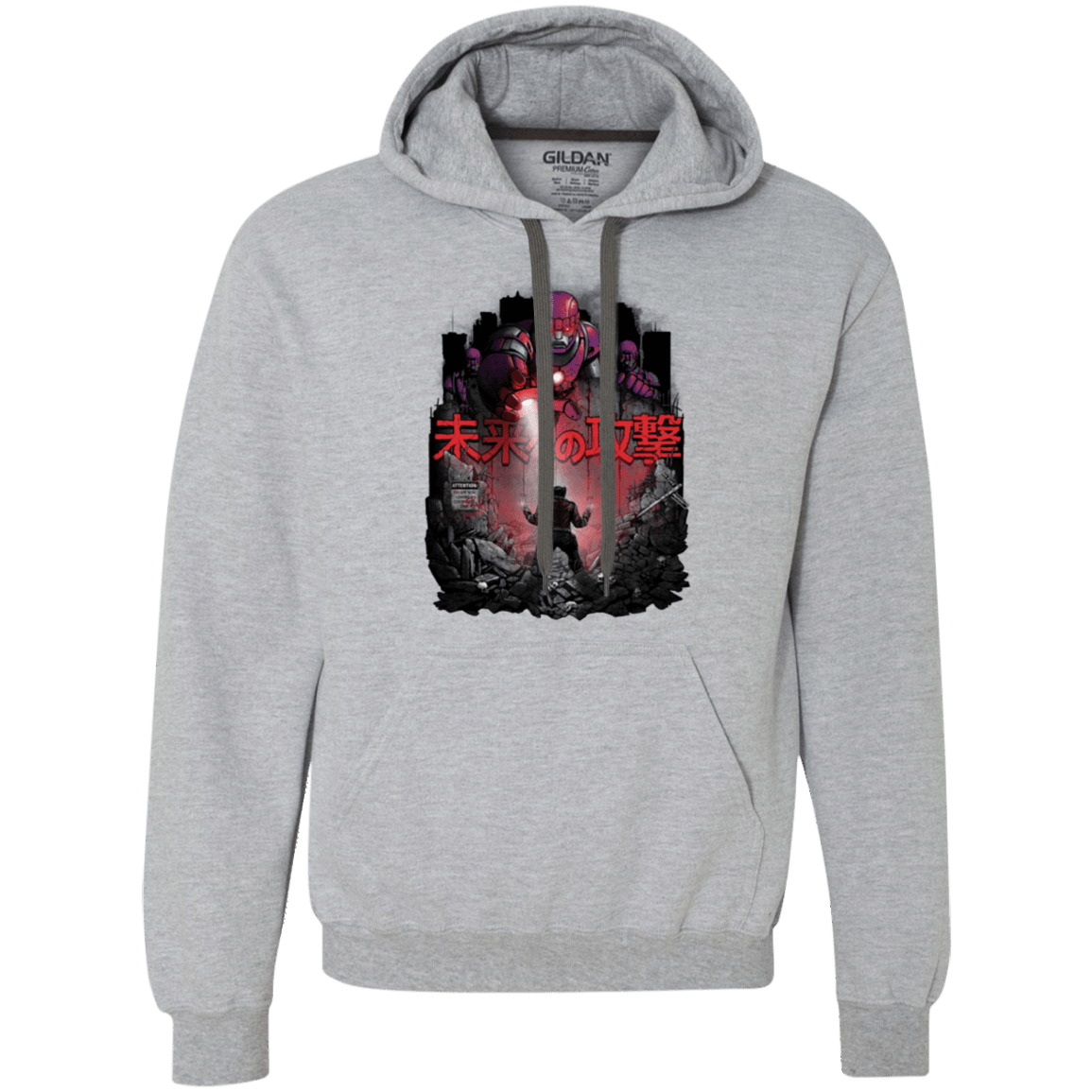 Sweatshirts Sport Grey / Small Attack On The Future Premium Fleece Hoodie