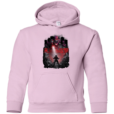 Sweatshirts Light Pink / YS Attack On The Future Youth Hoodie