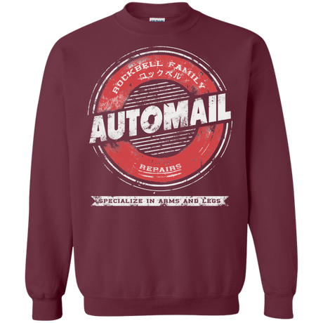 Sweatshirts Maroon / Small Automail Crewneck Sweatshirt