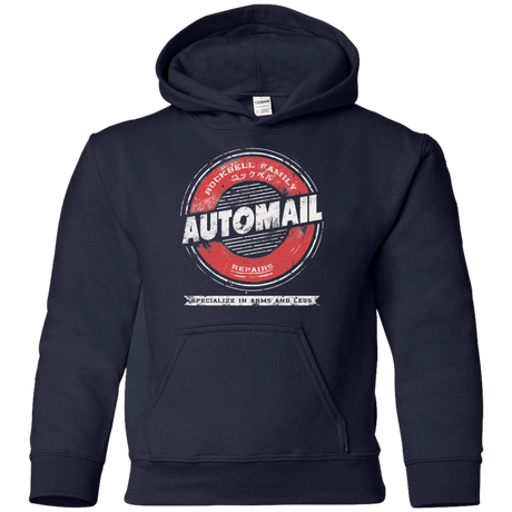 Sweatshirts Navy / YS Automail Youth Hoodie