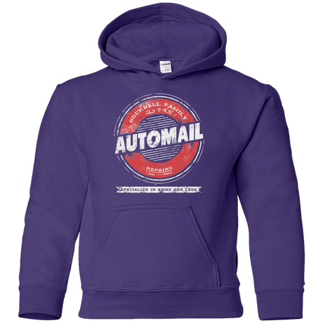 Sweatshirts Purple / YS Automail Youth Hoodie