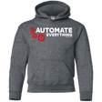 Sweatshirts Dark Heather / YS Automate Everything Youth Hoodie