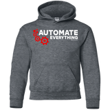 Sweatshirts Dark Heather / YS Automate Everything Youth Hoodie