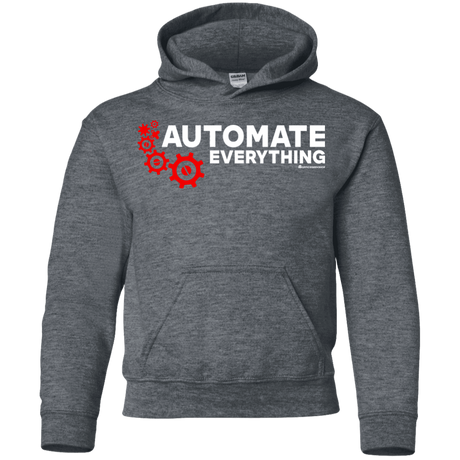 Sweatshirts Dark Heather / YS Automate Everything Youth Hoodie
