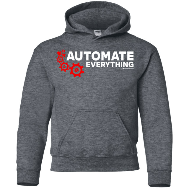 Sweatshirts Dark Heather / YS Automate Everything Youth Hoodie