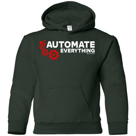 Sweatshirts Forest Green / YS Automate Everything Youth Hoodie