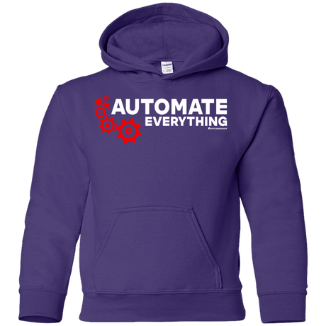 Sweatshirts Purple / YS Automate Everything Youth Hoodie