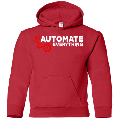 Sweatshirts Red / YS Automate Everything Youth Hoodie