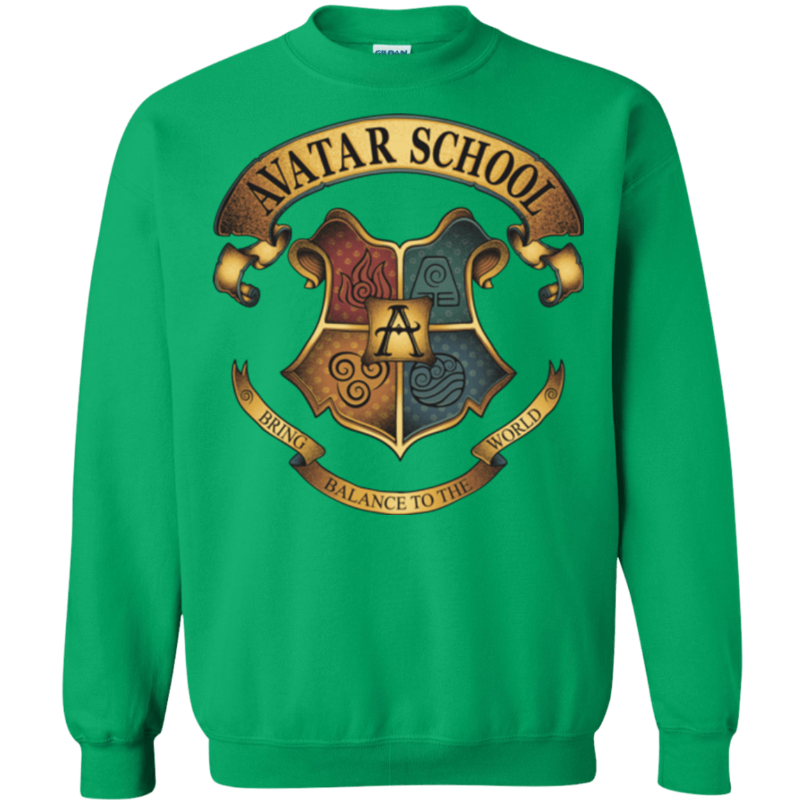 Sweatshirts Irish Green / Small Avatar School (2) Crewneck Sweatshirt