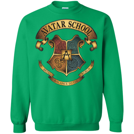 Sweatshirts Irish Green / Small Avatar School (2) Crewneck Sweatshirt