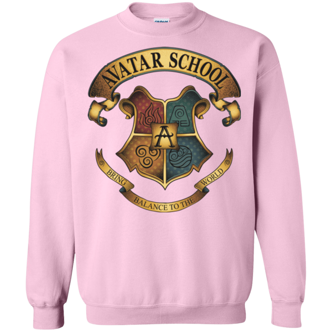 Sweatshirts Light Pink / Small Avatar School (2) Crewneck Sweatshirt