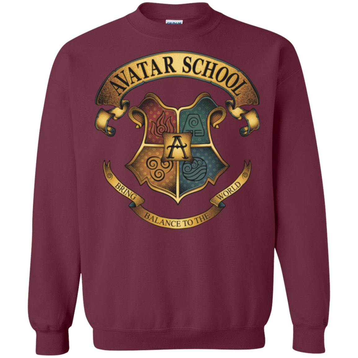 Sweatshirts Maroon / Small Avatar School (2) Crewneck Sweatshirt