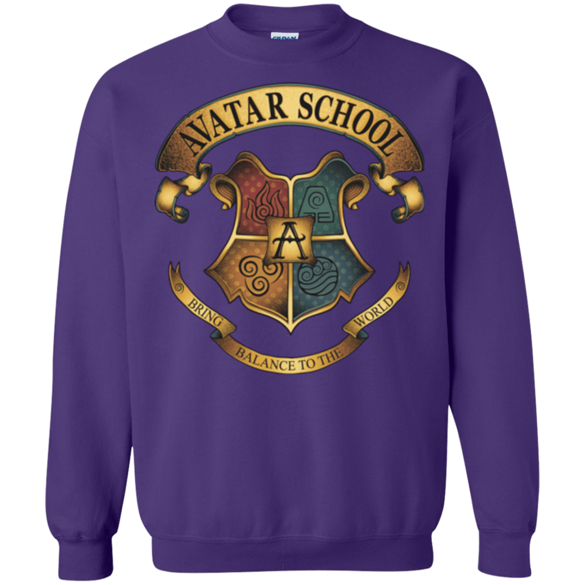 Sweatshirts Purple / Small Avatar School (2) Crewneck Sweatshirt