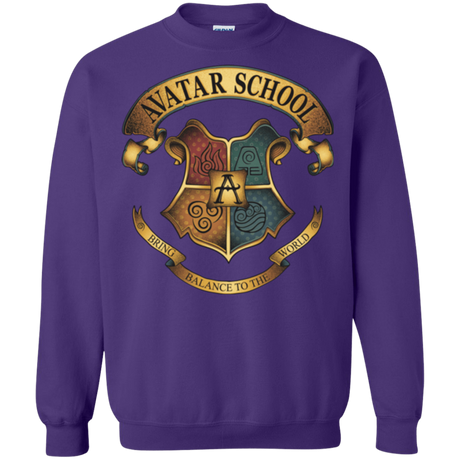 Sweatshirts Purple / Small Avatar School (2) Crewneck Sweatshirt