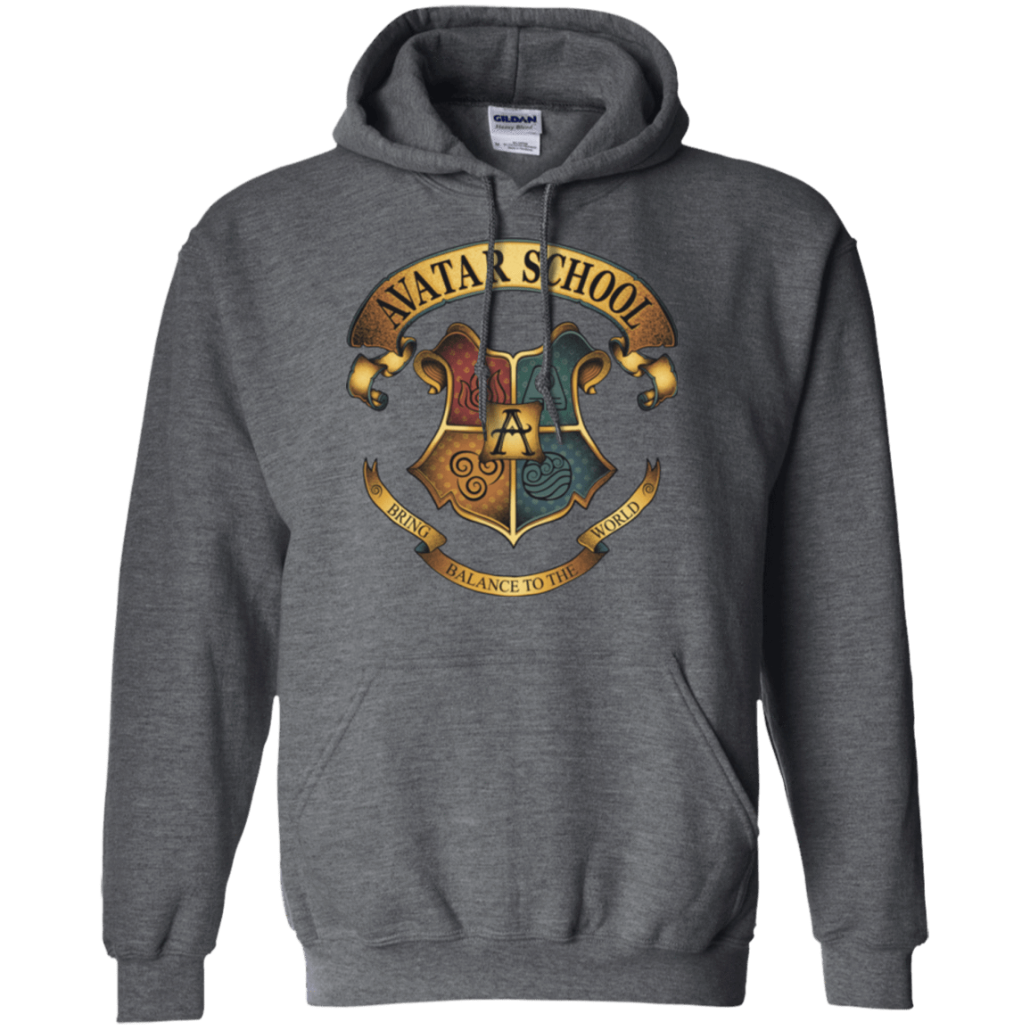 Sweatshirts Dark Heather / Small Avatar School (2) Pullover Hoodie