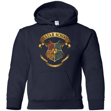 Sweatshirts Navy / YS Avatar School (2) Youth Hoodie