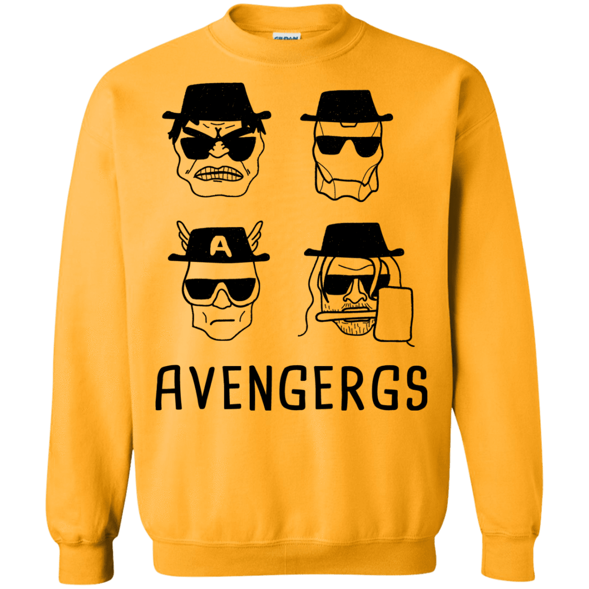 Sweatshirts Gold / S Avengergs Crewneck Sweatshirt