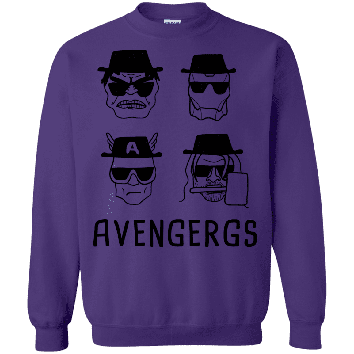 Sweatshirts Purple / S Avengergs Crewneck Sweatshirt