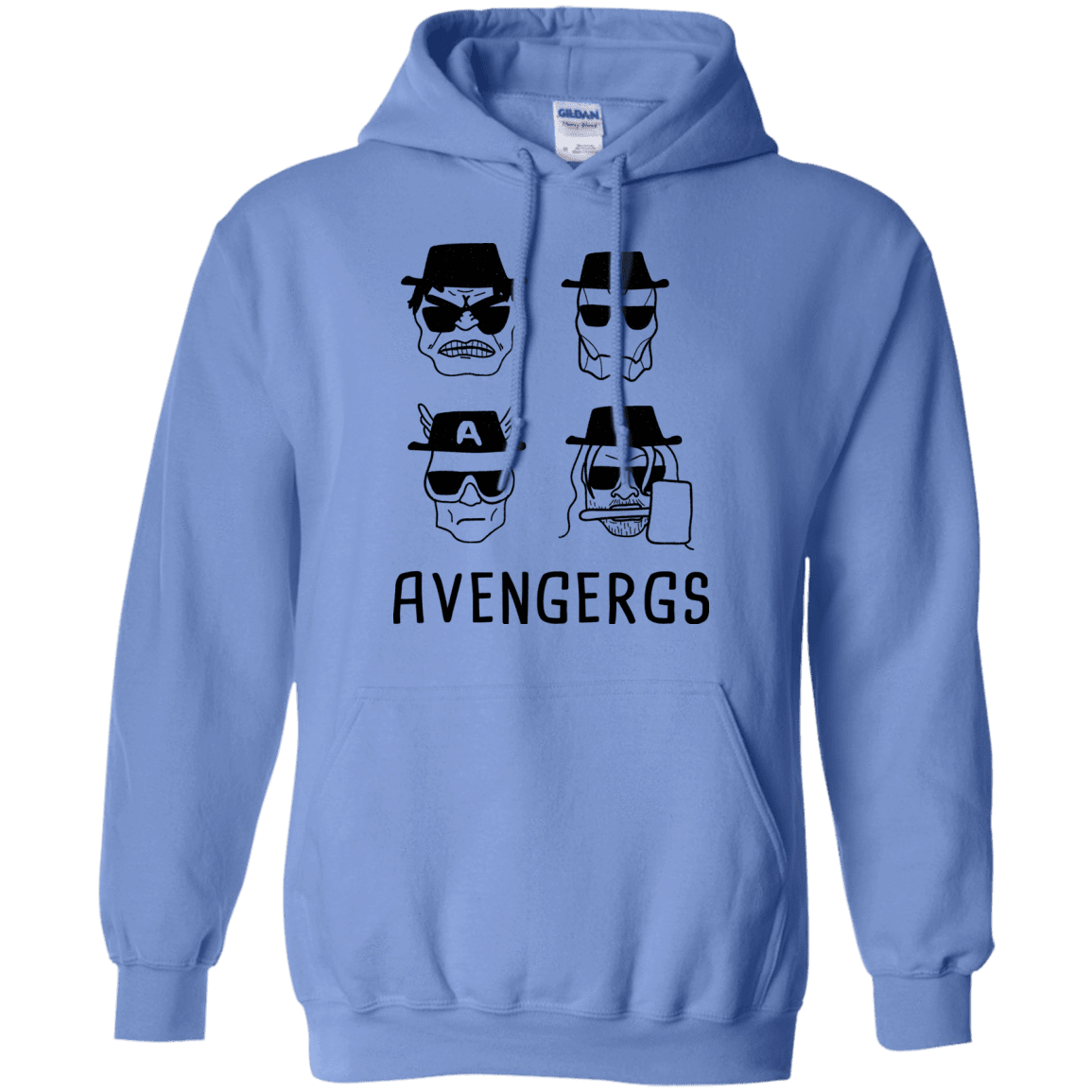 Sweatshirts Carolina Blue / S Avengergs Pullover Hoodie