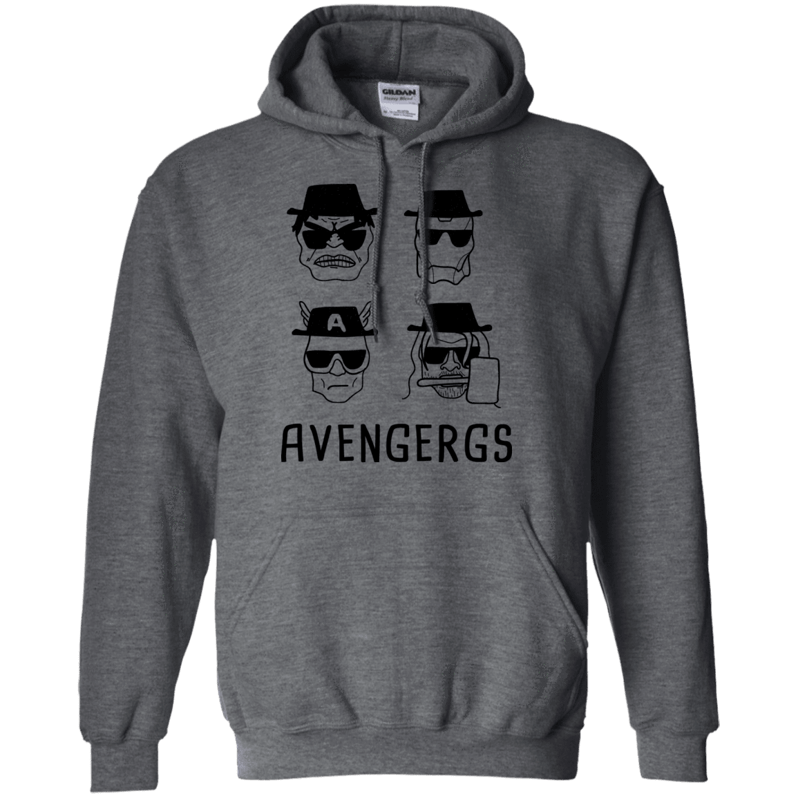 Sweatshirts Dark Heather / S Avengergs Pullover Hoodie