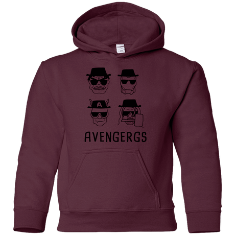 Sweatshirts Maroon / YS Avengergs Youth Hoodie