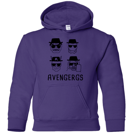 Sweatshirts Purple / YS Avengergs Youth Hoodie