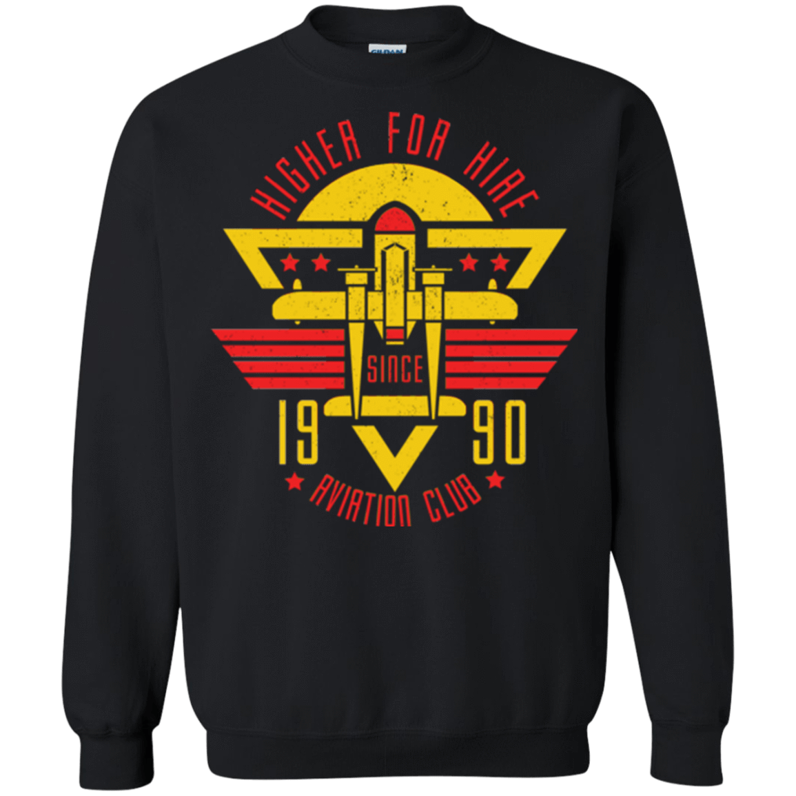 Sweatshirts Black / Small Aviation Club Crewneck Sweatshirt