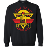 Sweatshirts Black / Small Aviation Club Crewneck Sweatshirt