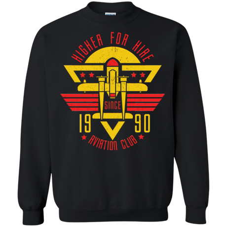 Sweatshirts Black / Small Aviation Club Crewneck Sweatshirt