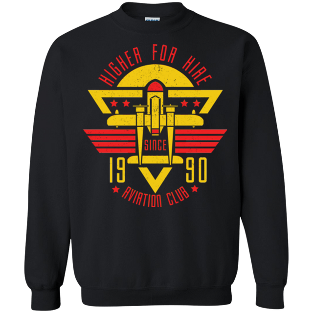 Sweatshirts Black / Small Aviation Club Crewneck Sweatshirt