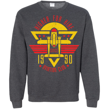 Sweatshirts Dark Heather / Small Aviation Club Crewneck Sweatshirt