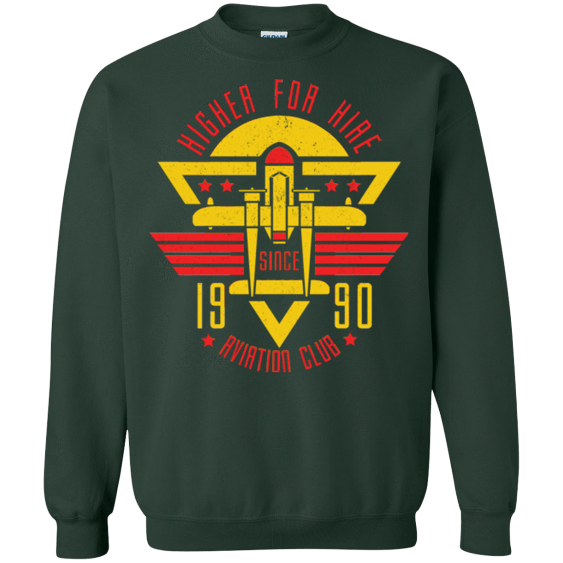 Sweatshirts Forest Green / Small Aviation Club Crewneck Sweatshirt