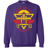 Sweatshirts Purple / Small Aviation Club Crewneck Sweatshirt