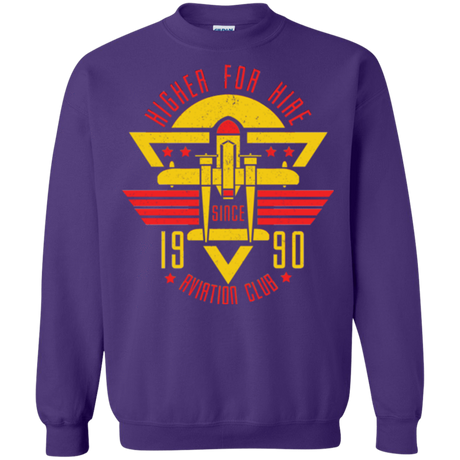 Sweatshirts Purple / Small Aviation Club Crewneck Sweatshirt