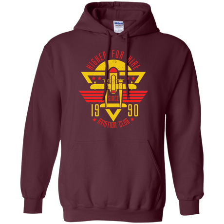 Sweatshirts Maroon / Small Aviation Club Pullover Hoodie