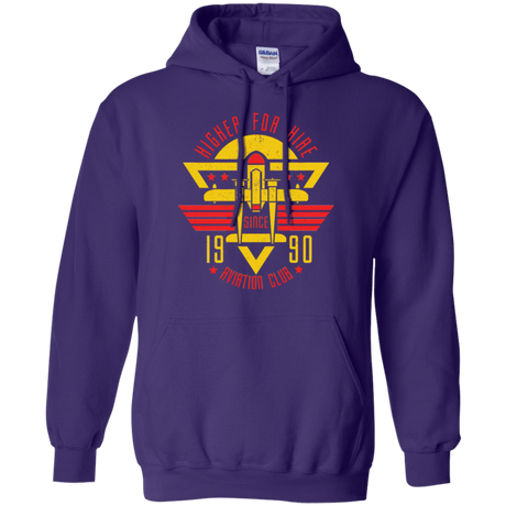 Sweatshirts Purple / Small Aviation Club Pullover Hoodie