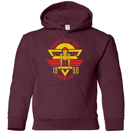 Sweatshirts Maroon / YS Aviation Club Youth Hoodie