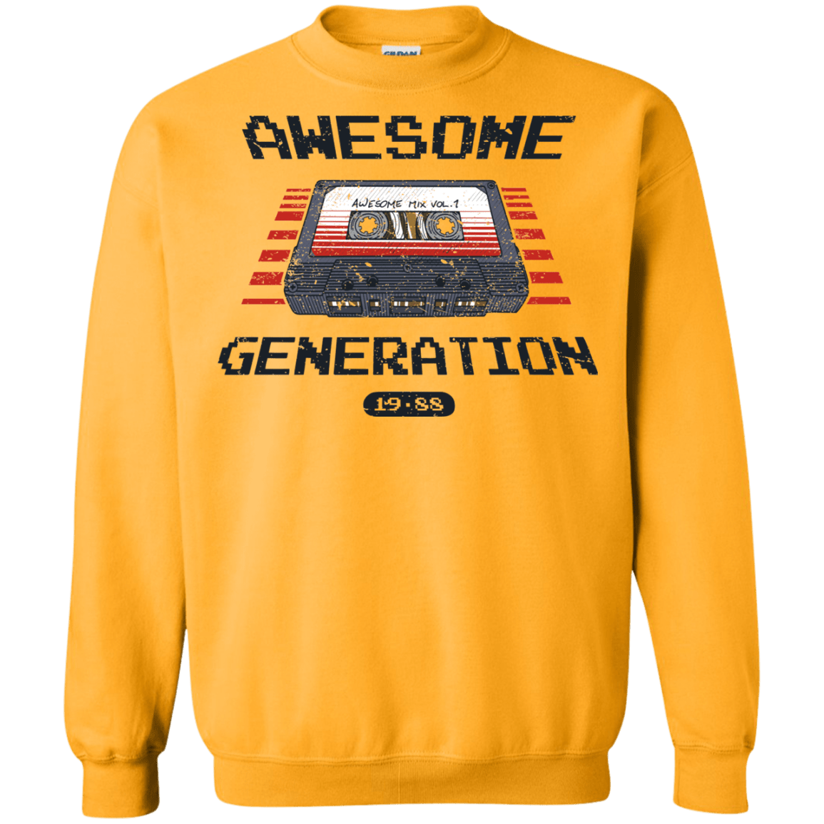 Sweatshirts Gold / Small Awesome Generation Crewneck Sweatshirt