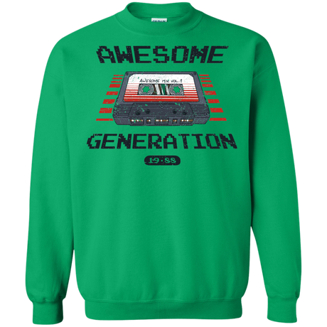 Sweatshirts Irish Green / Small Awesome Generation Crewneck Sweatshirt
