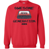 Sweatshirts Red / Small Awesome Generation Crewneck Sweatshirt