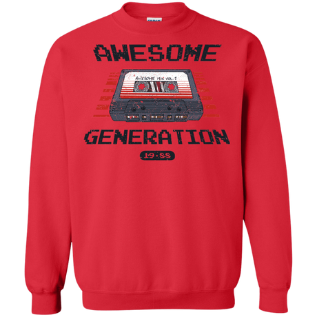 Sweatshirts Red / Small Awesome Generation Crewneck Sweatshirt