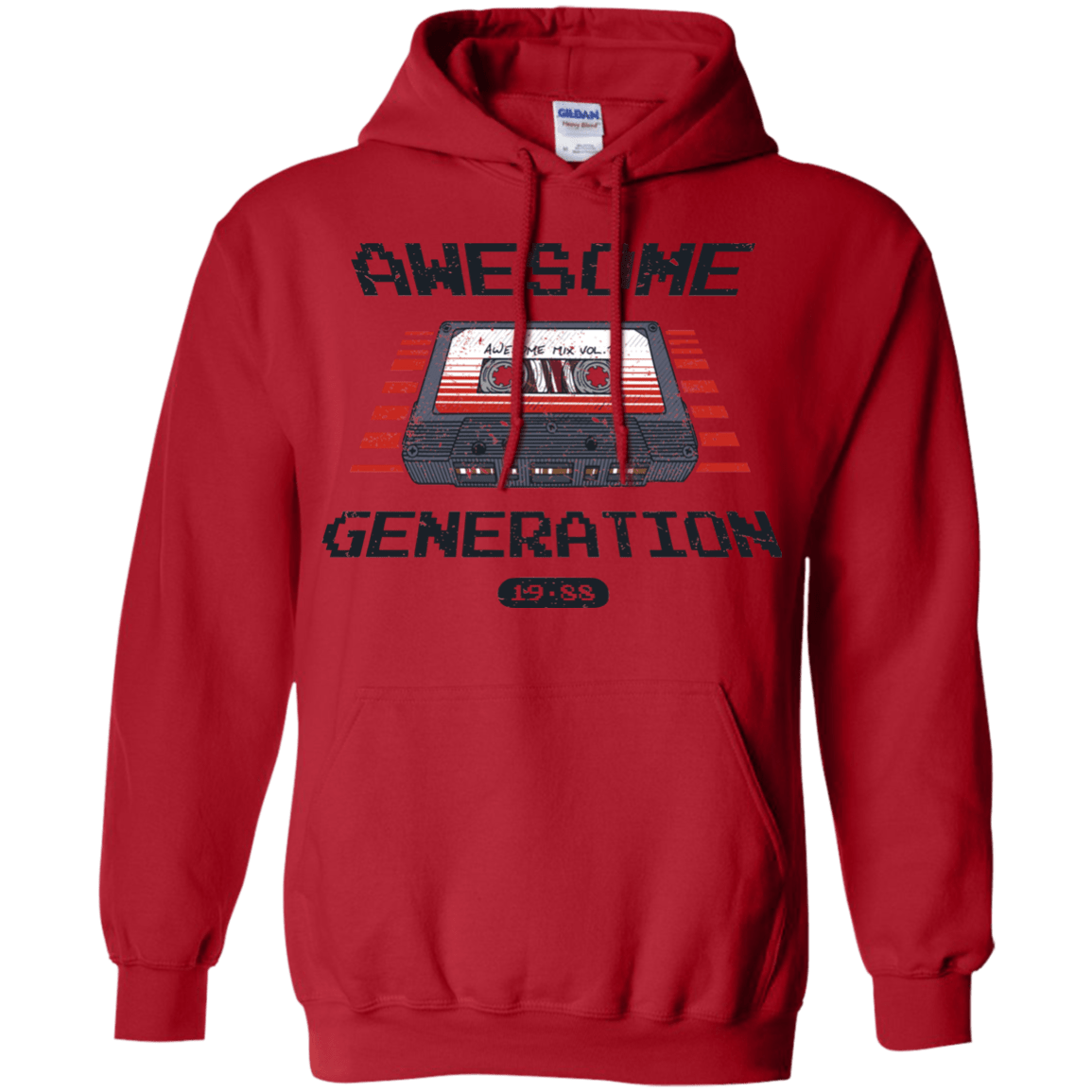 Sweatshirts Red / Small Awesome Generation Pullover Hoodie