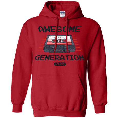 Sweatshirts Red / Small Awesome Generation Pullover Hoodie