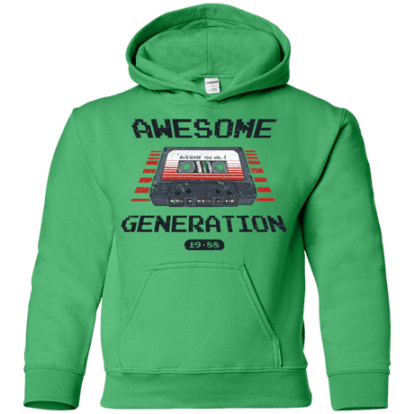 Sweatshirts Irish Green / YS Awesome Generation Youth Hoodie