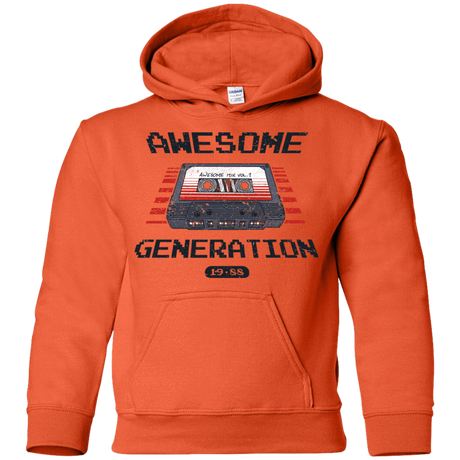 Sweatshirts Orange / YS Awesome Generation Youth Hoodie