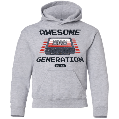 Sweatshirts Sport Grey / YS Awesome Generation Youth Hoodie